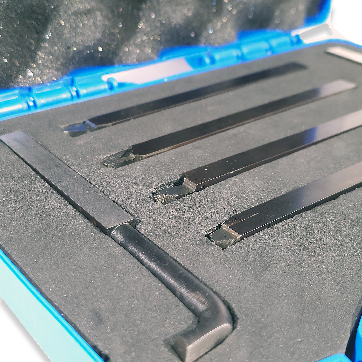 6PC HSS TURNING TOOL SET 3/8" SHANK 5" LONG PARTING BORING THREADING RDG - Image 2
