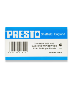 Presto 7/16" BSW HSS Set of 3 taps