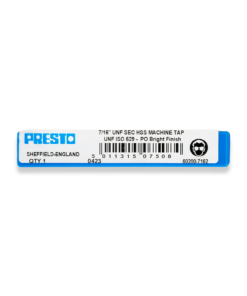 Presto 7/16" UNF HSS Second Machine Tap