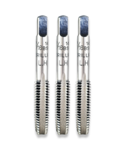 7/16" x 14tpi TAPS SET BSW LEFT HAND THREAD