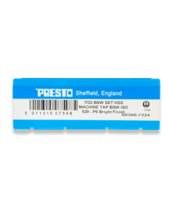 Presto 7/32" BSW HSS Set of 3 taps