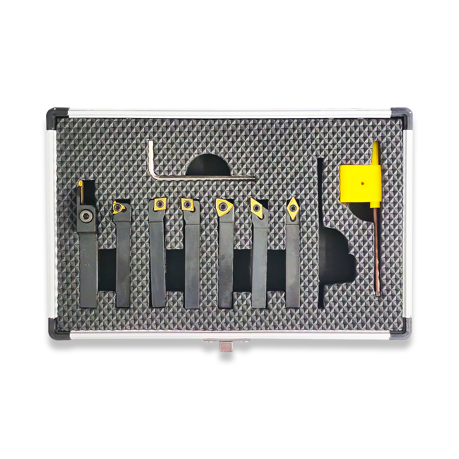 7PC INDEXABLE LATHE TURNING GROOVING THREADING SET 6MM DCMT CCMT - Image 2