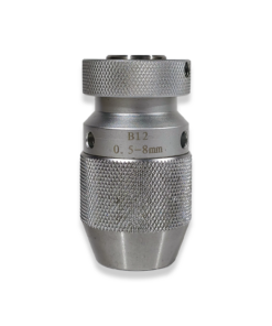 KEYLESS DRILL CHUCK 0.5 - 8MM CAPACITY B12 - SILVER