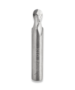 8MM BALL NOSE SOLID CARBIDE MICRO GRAIN 2 FLUTE END MILLS DIN 844