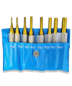8PC BRASS DRIVE PIN PUNCH SET / NAIL PUNCH