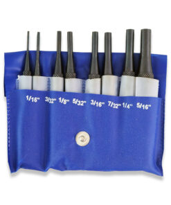 8PC DRIVE PIN PUNCH SET NAIL PUNCH 1/16" - 5/16" KNURLED BODY