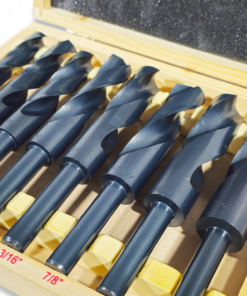 Alternative view of 8PC SET REDUCED SHANK HSS DRILLS 9/16 - 1"