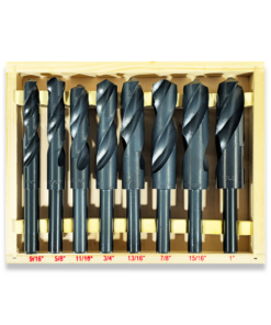 8PC SET REDUCED SHANK HSS DRILLS 9/16 - 1" - Image 3