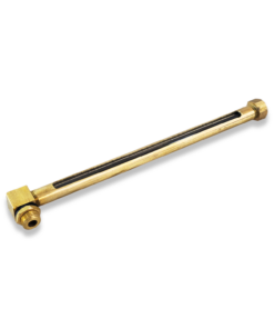 Alternative view of 8" BRASS OIL SUMP LEVEL GAUGE