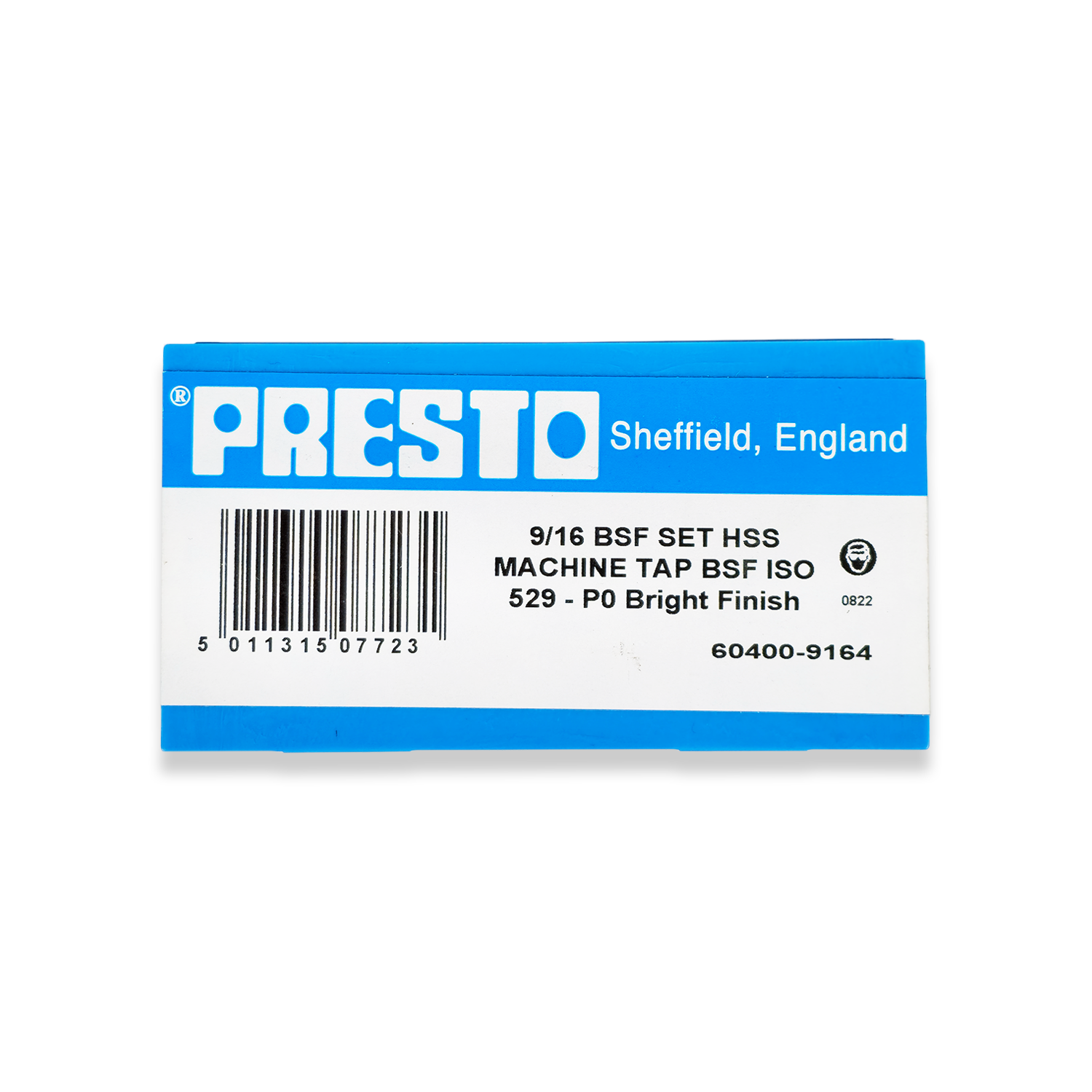 Presto 9/16" x 16tpi BSF HSS Set of 3 taps