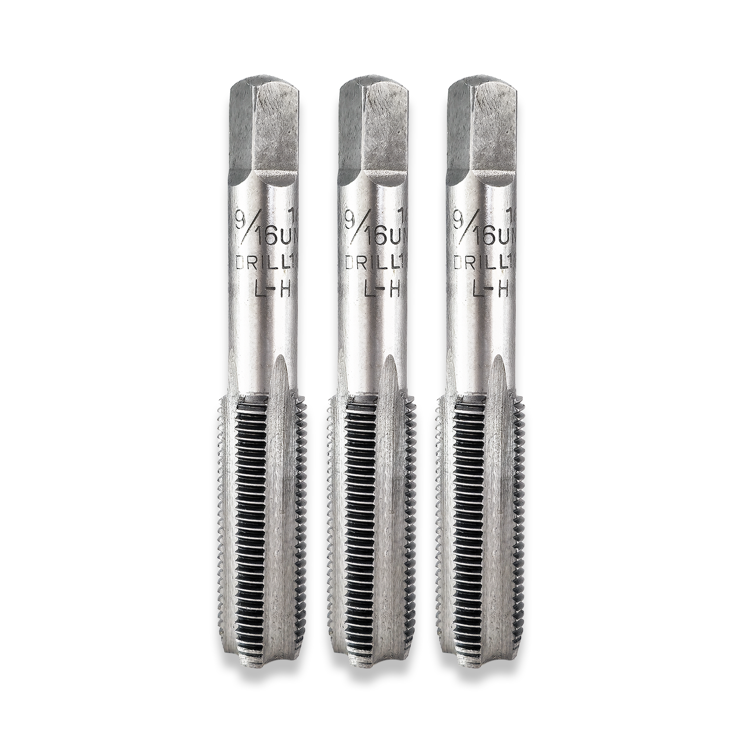 9/16" x 18tpi TAPS SET LEFT HAND THREAD