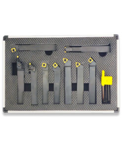Alternative view of 9PC Turning/Boring/Parting and Grooving Tool Set 16mm Shank