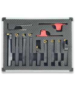 Alternative view of 9PC Turning/Boring/Parting and Grooving Tool Set 8mm Shank