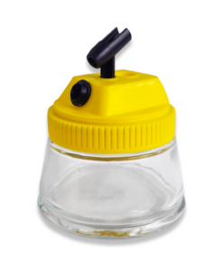 Alternative view of AIRBRUSH 3 IN 1 CLEANING POT WITH HOLDER YELLOW