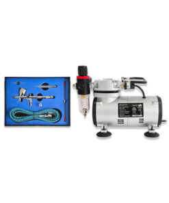 AIRBRUSH COMPRESSOR AND BD-180K DOUBLE ACTION AIRBRUSH AND HOSE