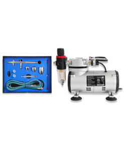 AIRBRUSH COMPRESSOR KIT WITH 186K ART CRAFTS PAINT SPRAYING MODEL MAKING