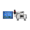 AIRBRUSH COMPRESSOR WITH DOUBLE ACTION AIRBRUSH & HOSE 183K