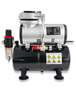 PISTON COMPRESSOR WITH AIR TANK (FOR AIRBRUSHES ETC)