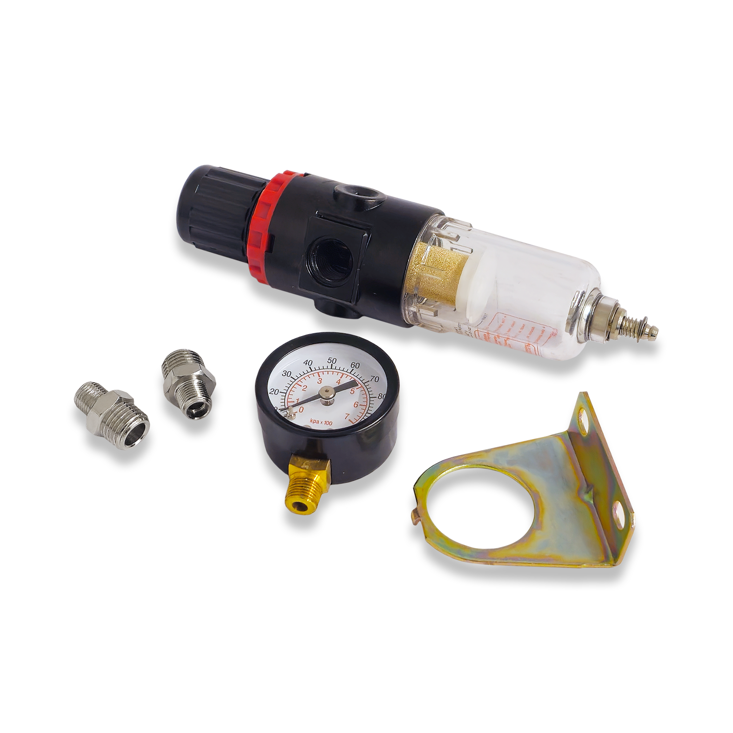 AIRBRUSH FILTER REGULATOR & GAUGE