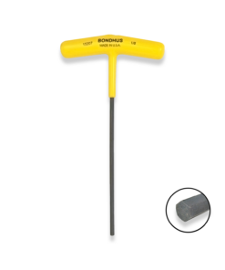 BONDHUS 1/8″ T-Handle 6″ Hex Driver 15207BON