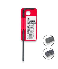 BONDHUS 2.5mm Allen Key Ball End Hex Long Arm 15754