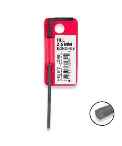 BONDHUS 2.5mm Allen Keys Hex Long Arm ProGuard Finish 15954
