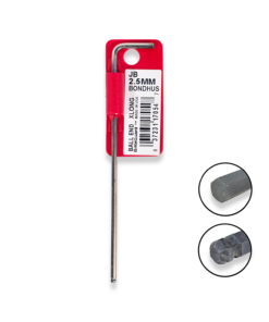 BONDHUS 2.5mm Ball End Hex Long Allen Keys BriteGuard Finish 17054