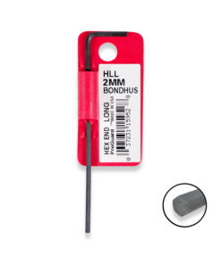 BONDHUS 2mm Allen Keys Hex Long Arm ProGuard Finish 15952