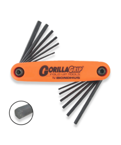 BONDHUS Gorilla Grip Hex Fold Up Allen Key Set 12pcs Metric & Imp HF12 12550