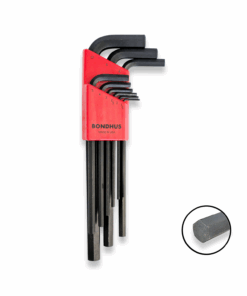 BONDHUS Hex Allen Key Set 9pcs Metric 1.5mm-10mm HLX9M 12199