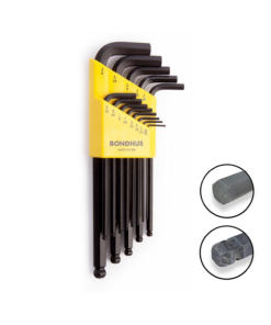 BONDHUS Ball End Hex Allen Key Set 13pcs Imperial 0.050"-3/8" BLX13 10937