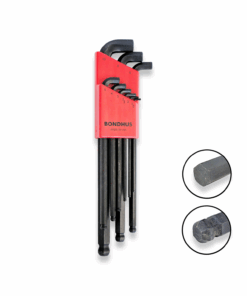BONDHUS Stubby Ball End Hex Allen Key Set 9pcs Metric 1.5mm-10mm SBLX9 16599