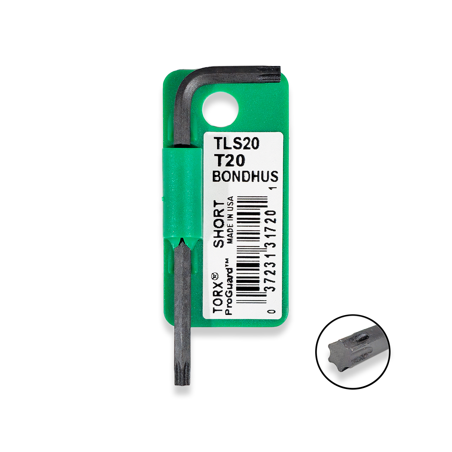 BONDHUS T20 Short Arm Torx 20 Allen Key 31720