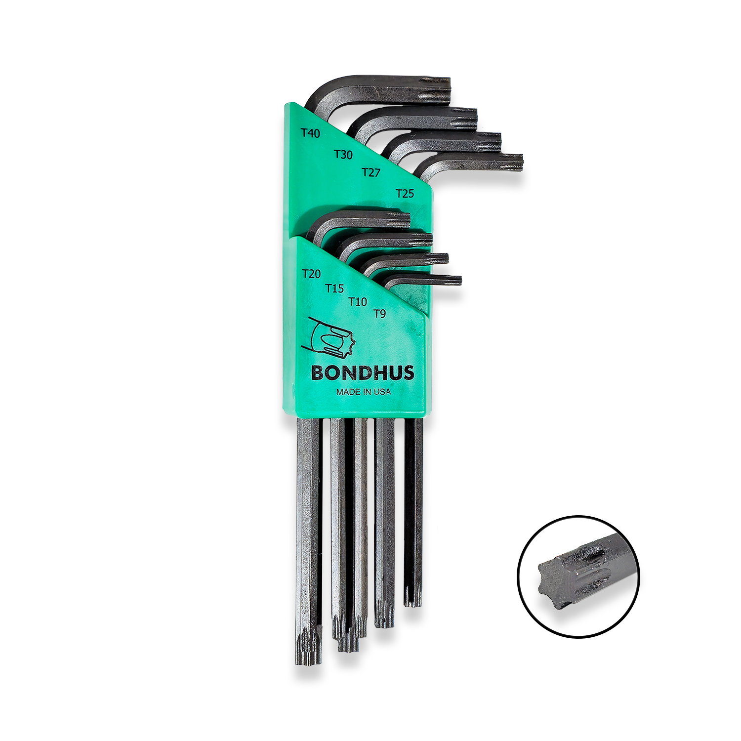 BONDHUS Torx Key Set 8pcs TX9-TX40 TLX8 31834
