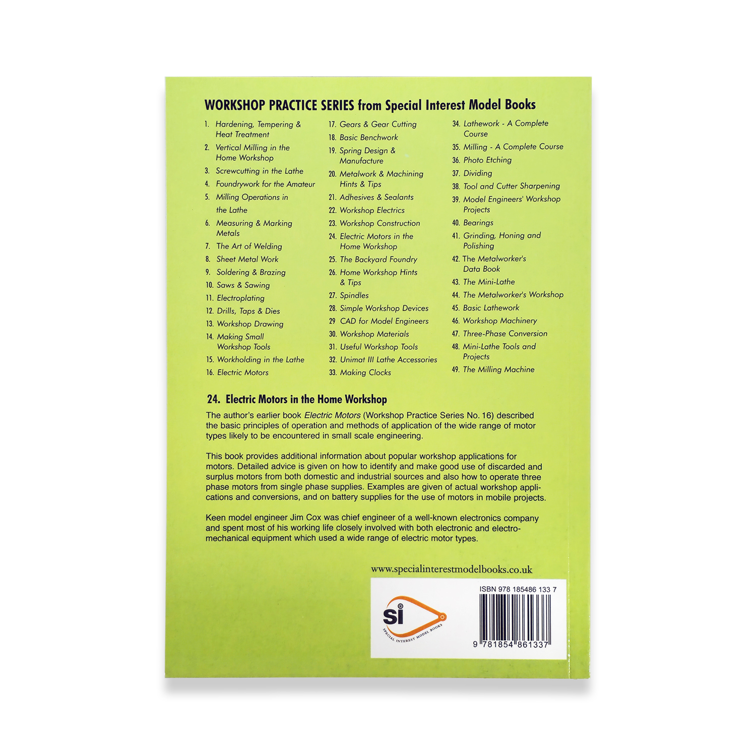 BOOK 24 - ELECTRIC MOTORS IN THE HOME WORKSHOP - Image 2