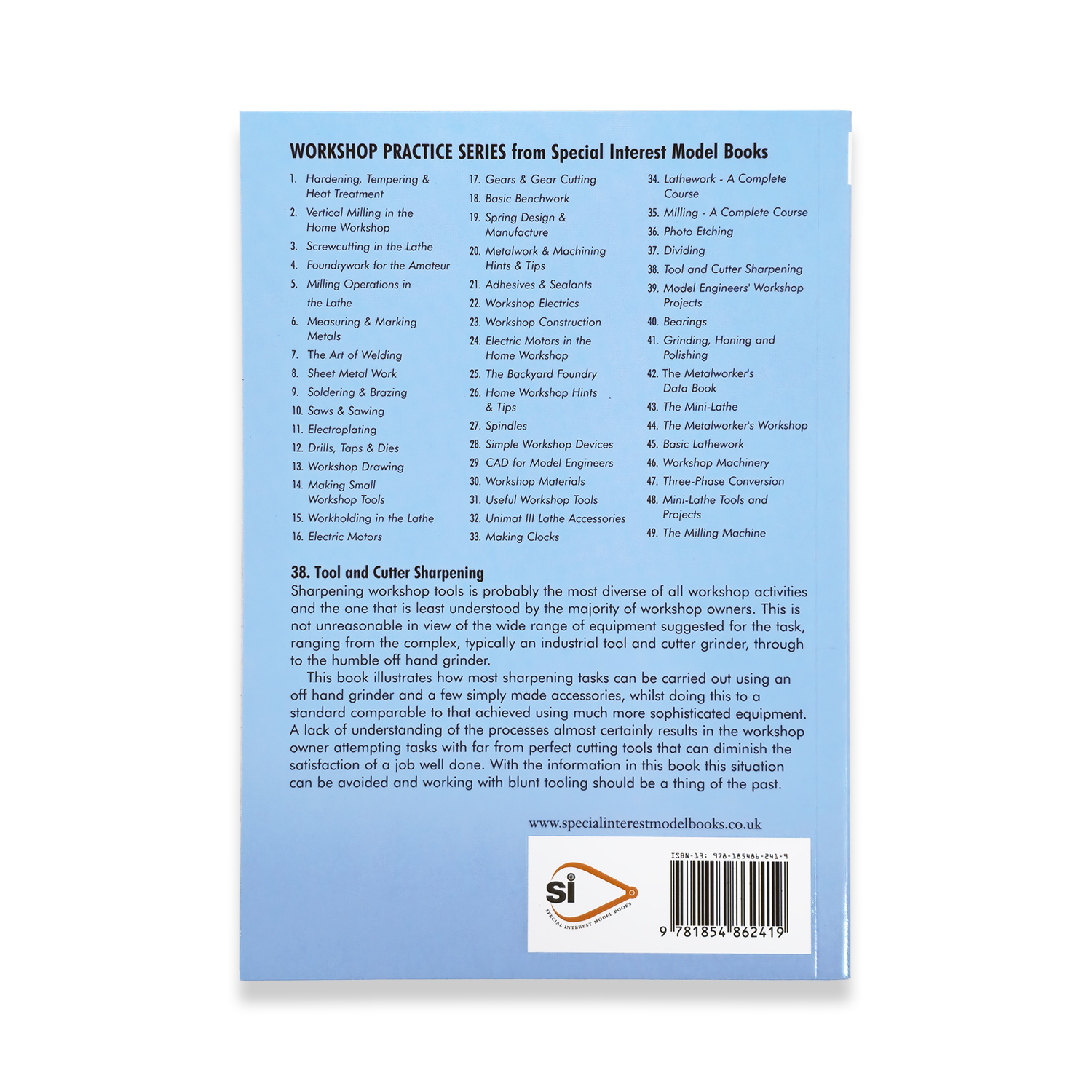 BOOK 38 - TOOL AND CUTTER SHARPENING BOOK - Image 2