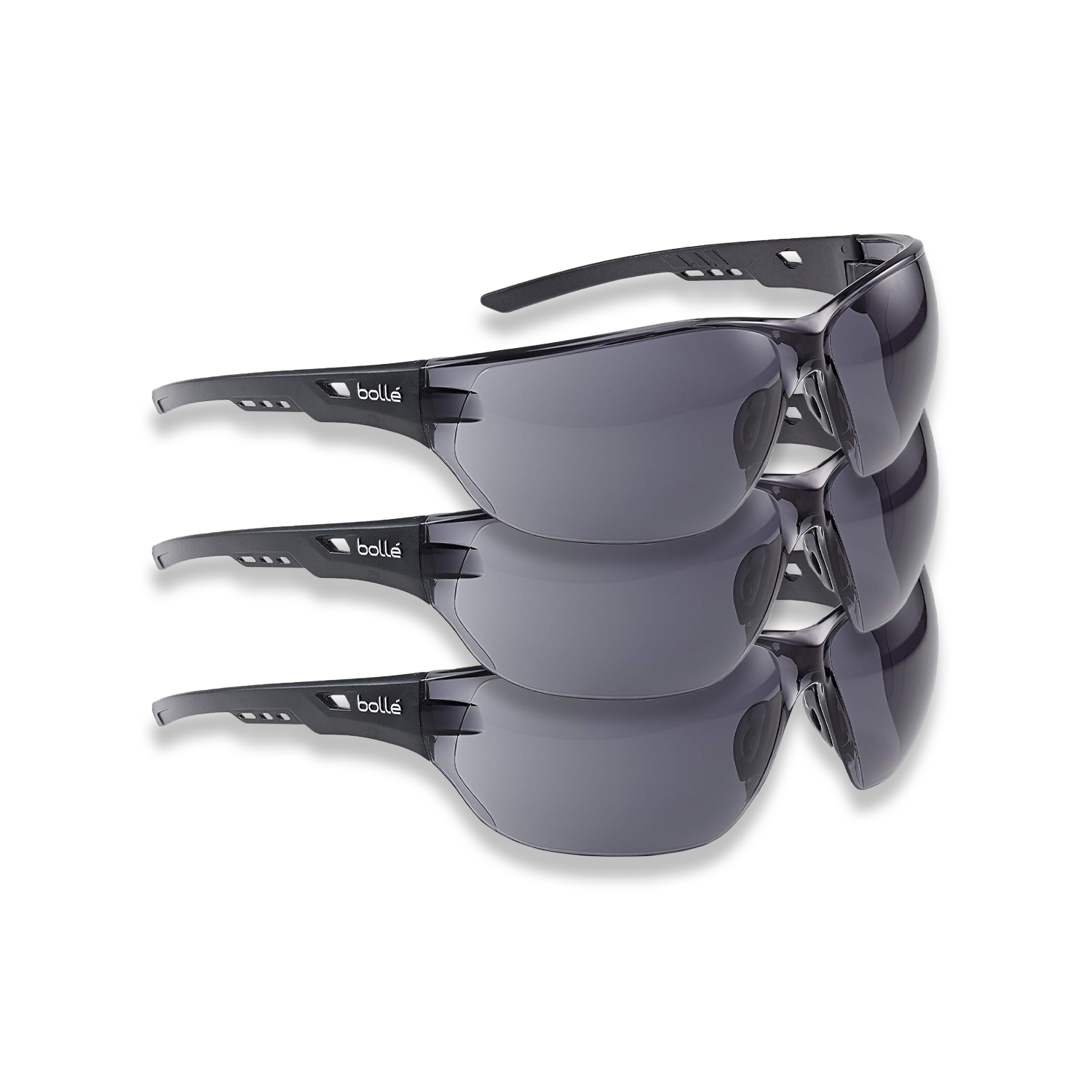 Bolle Ness Safety Glasses Anti Scratch Anti Fog Lens NESSPSF x 3 Pairs