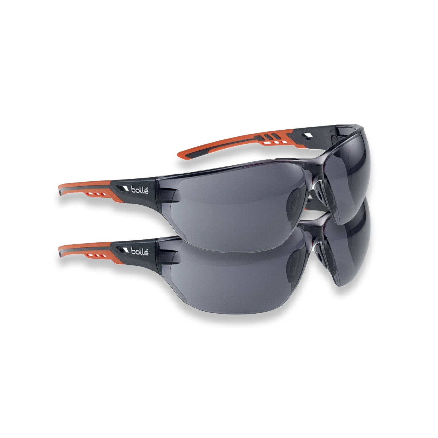 Bolle Safety Glasses Ness+ NESSPPSF Anti Scratch Anti Fog Smoked Lens x 2 pairs