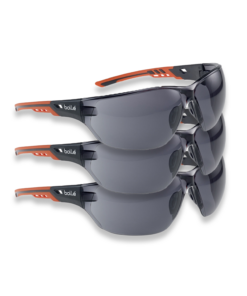 Bolle Safety Glasses Ness+ NESSPPSF Anti Scratch Anti Fog Smoked Lens x 3 pairs