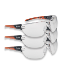 Bolle Ness+ Safety Glasses - NESSPPSI - Eye Protection x 3 Pairs
