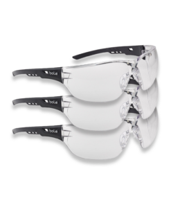 Bolle Ness Safety Glasses - Anti Scratch Anti Fog Lens x 3 Pairs