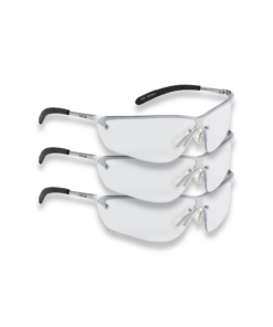 Bolle Safety Glasses Silum Range SILPSI Clear Lens Anti Mist x 3 pairs