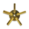 Brass Clock Winding Spider Key even numbers