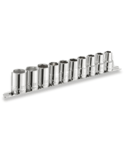 Britool Expert by Facom 1/2" socket set 10pc 9-19mm range and metal rack E034837