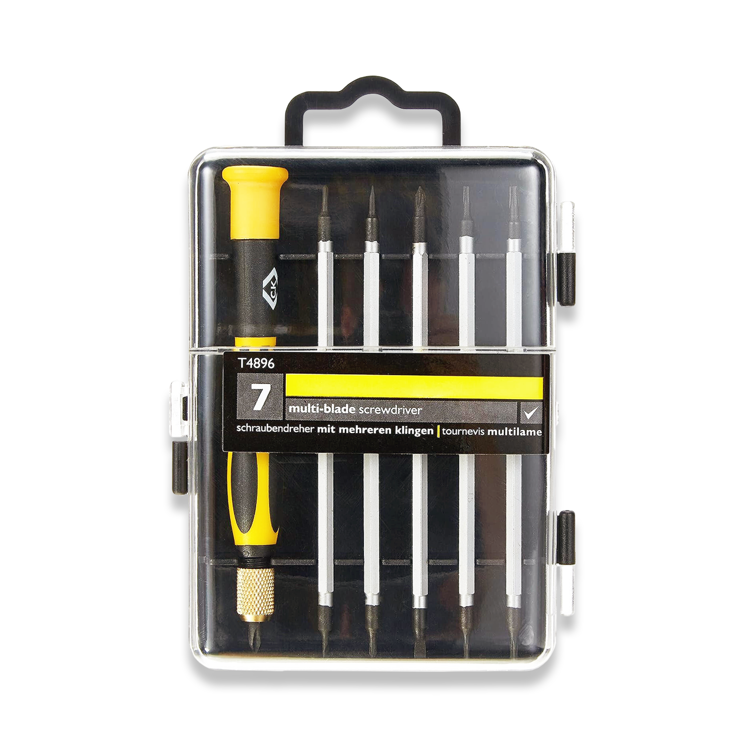 CK Tools Precision Screwdriver Set 7 Piece Slotted, Phillips & Torx Blades T4896 - Image 2