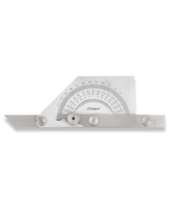 DASQUA SQUARE BEVAL PROTRACTOR STAINLESS STEEL 1012-0110