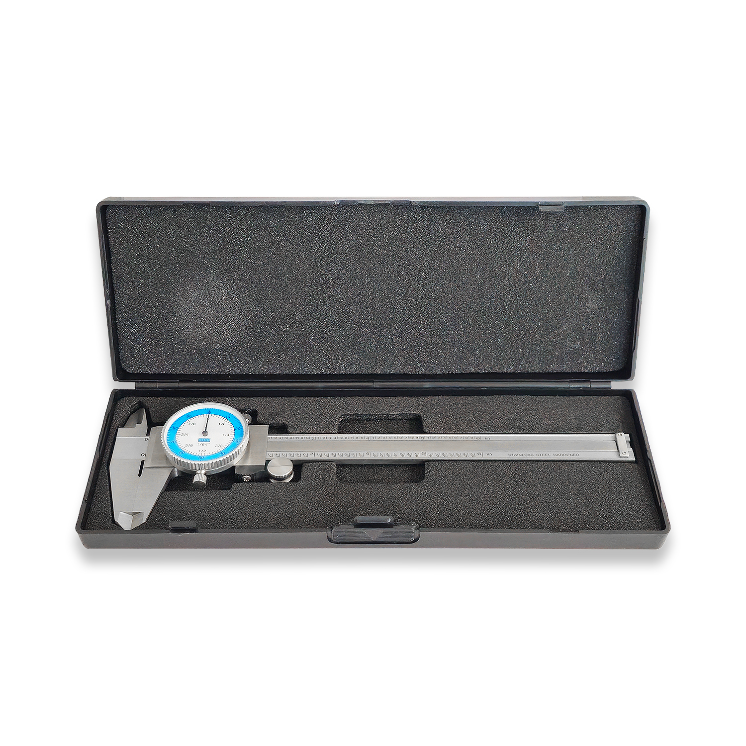 DIAL FRACTION CALIPER 0-6" IMPERIAL 0.01" / 1/64" - Image 3