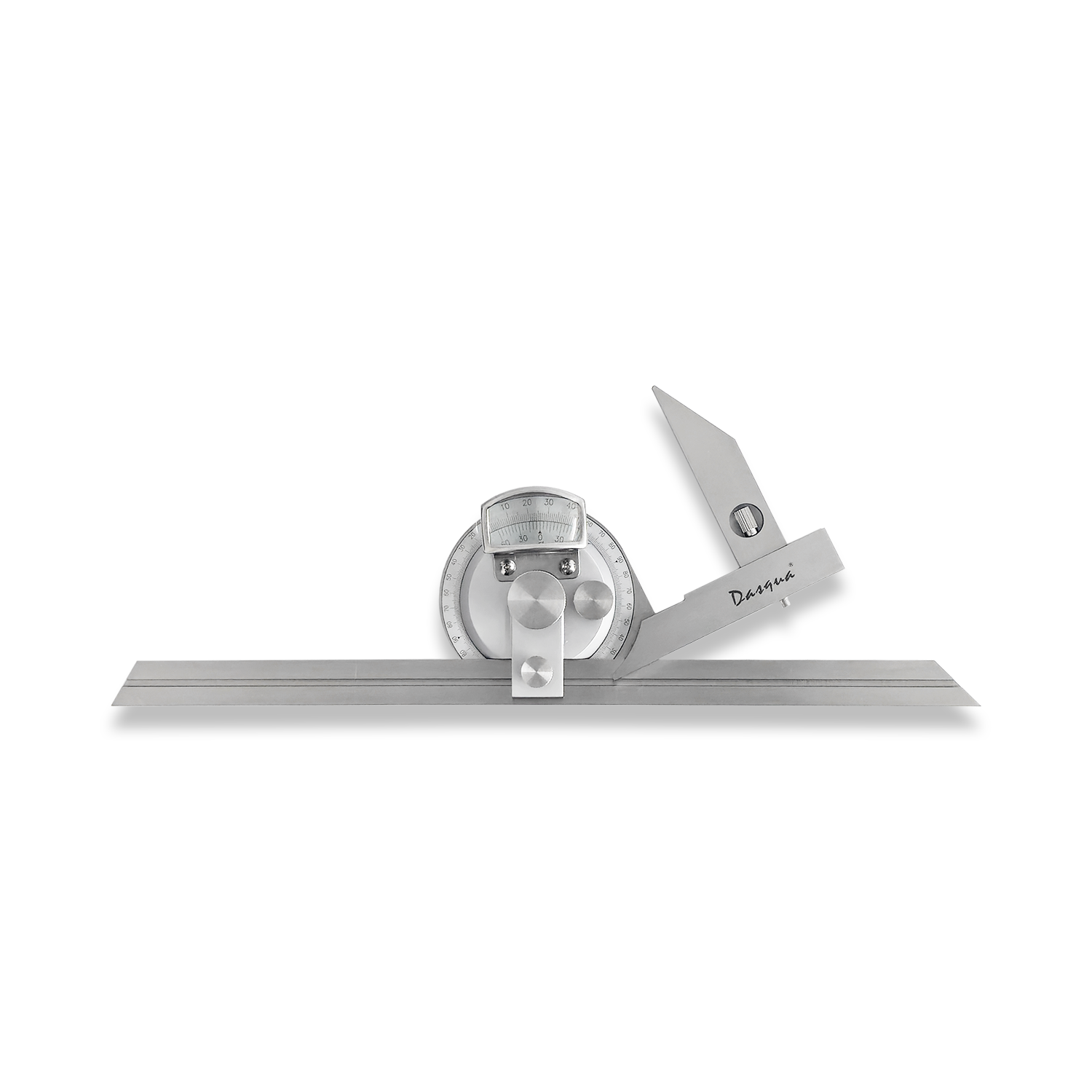 Dasqua universal dial beval protractor with fine adjustment 1031-2005