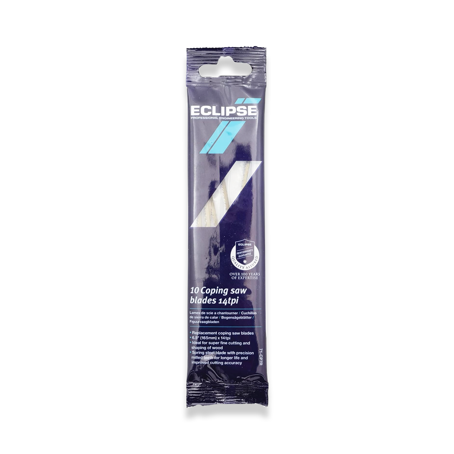 Eclipse Coping Saw With Wooden Handle 70-CP1R & Pack Of Coping Saw Blades 71-CP7R - Image 5