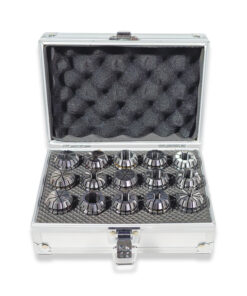 SET OF ER25 COLLETS 1-16MM 15PC SET IN STORAGE CASE RDGTOOLS